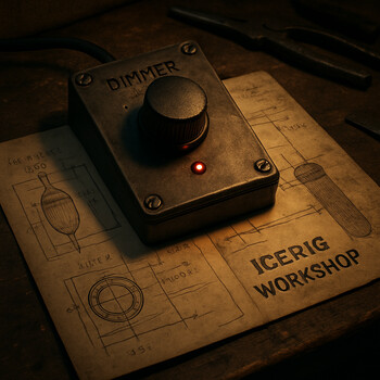 Notebook page with dim, soft and harsh light notes