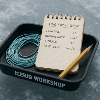 Note card rating how tangled each rig storage idea became