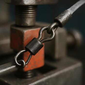 Close-up of cable clips and strain relief on the shake rig