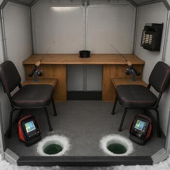 Duo rig variant card with shared bench and two rod zones