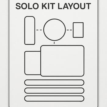 Solo layout recipe card with one sled and a compact shelter