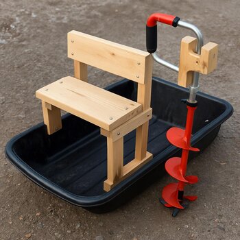 Community sled mod with extra rail, rod holders and front bumper