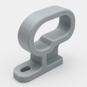 Small printable line clip for holding fishing line on a rod handle